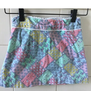 Vineyard Vines Girls Patchwork Printed Fully Lined Cotton Skirt size 7